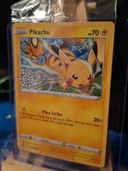 Pokemon Pikachu Card Snowflake Calendar 049/195 Stamped Promo, Sealed - Image 2