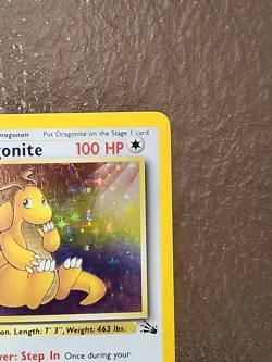 Pokemon TCG Dragonite Holo Card Base Set 4/62 WOTC Rare LP - Image 2