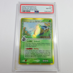 2006 PSA 8 NM MT Pokemon 10/101 Snorlax Dragon Frontiers Rev Holo Card #58218B - Image 1