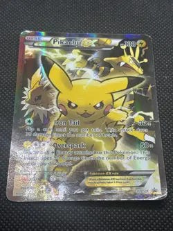2016 Pokemon TCG Card Pikachu EX XY124 Black Star Promo - Image 2