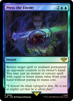 MTG FOIL Press the Enemy - The Lord of the Rings #065 - Image 1