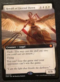 Herald Of Eternal Dawn - Extended Art - FDN - MTG - EN - NM - 0446 - Image 1