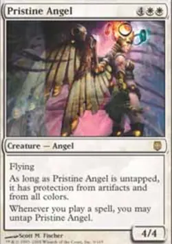 1x Pristine Angel - Foil Heavy Play MTG Magic - Kid Icarus - - Image 1