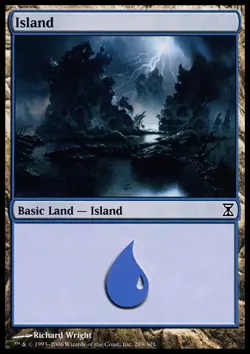 1x Island (289) - Foil Moderate Play MTG Magic - Kid Icarus - - Image 1