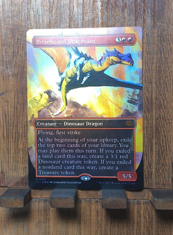 MTG Bonehoard Dracosaur FOIL The Lost Caverns of Ixalan MYTHIC Near Mint PACK FR - Image 1