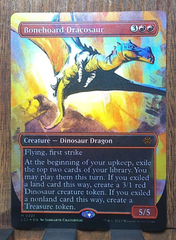 MTG Bonehoard Dracosaur FOIL The Lost Caverns of Ixalan MYTHIC Near Mint PACK FR - Image 2