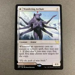 MTG Wandering Archaic Strixhaven: School of Mages Regular Magic The Gathering - Image 1