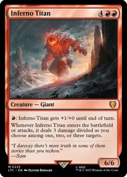 MTG Inferno Titan - The Lord of the Rings Commander #223 - Image 1