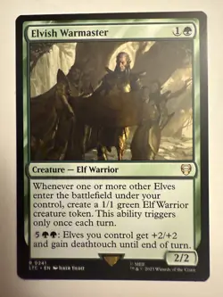 Elvish Warmaster #241 (NM) Lord of the Rings LTC Magic MTG - Image 1