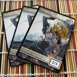 Soldier Token x3 Promo Star City Games MTG SCG Free Shipping - Image 1