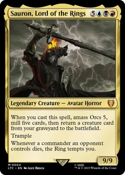 MTG Sauron, Lord of the Rings - The Lord of the Rings Commander #004 - Image 1