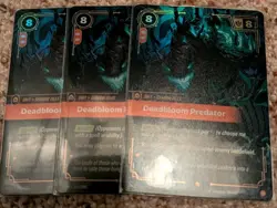 League of Legends Riftbound Origins Deadbloom Predator Epic 161/298 Playset - Image 1