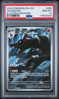 Houndoom 066/064 PSA 10 SV Pokemon Shrouded Fable English Illustration Rare Gem - Image 1