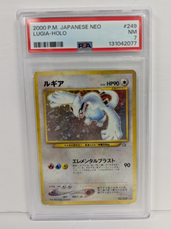 2000 POKEMON Lugia #249 Neo Genesis Holo Japanese PSA NM 7 - Image 1