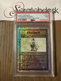 PSA 7 - Pokemon TRADER Trainer 103/110 Reverse Holo - LEGENDARY COLLECTION - Image 1