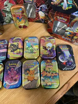 Pokemon Empty Collector Tins lot NO PACKS - Image 3