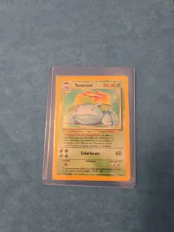 Pokemon Venusaur Holo Rare Shadowless Base Set Lightly Played - Image 1