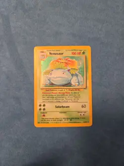 Pokemon Venusaur Holo Rare Shadowless Base Set Lightly Played - Image 2
