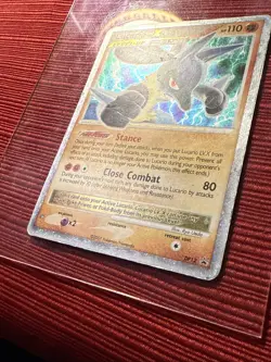Pokemon Lucario LV X DP 12 Promo Holo Diamond And Pearl Black Star Promo - Image 2