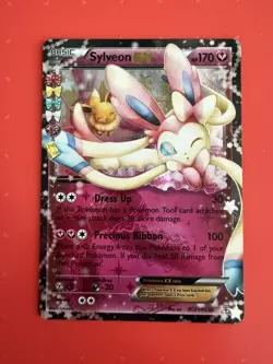 2016 Pokemon TCG Sylveon EX #RC21/RC32 Generations Holo Full Art LP Eeveelution - Image 1
