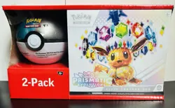 Pokemon TCG Prismatic Evolutions Elite Trainer Box 2-Pack, Sam's Club Bundle - Image 1