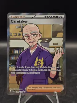 Pokemon TCG Caretaker 203/167 Sv06: Twilight Masquerade Ultra Rare Holo NM - Image 1