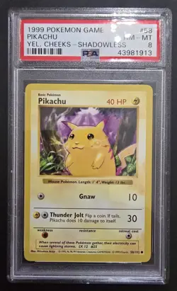 VINTAGE WIZARDS OF THE COAST POKEMON TCG PSA GRADED LOT OF 9 . BASE SHADOWLESS! - Image 2