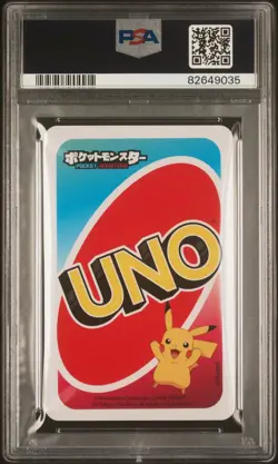 PSA 10 GEM MINT Japanese Pikachu UNO Blue 0 Pokemon TradingCardGame JPNBack 2020 - Image 2