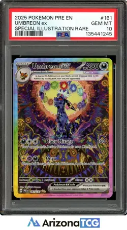 Pokemon 2025 Umbreon ex 161/131 SIR Prismatic Evolutions GEM MINT PSA 10 - Image 1