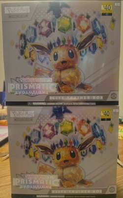 Prismatic Evolutions ETB Pokemon TCG Lot Of 2 SEALED/NEW - Image 1