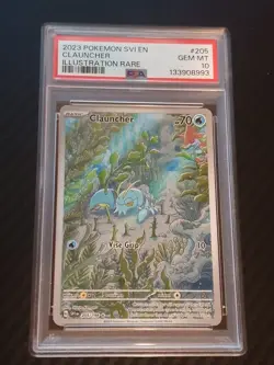 PSA 10 GEM MINT 2023 Pokemon SV1 EN Scarlet & Violet # 205 CLAUNCHER - Image 1