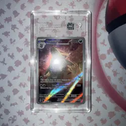2023 POKEMON PALDEA EVOLVED #222/193 TYRANITAR ILLUSTRATION RARE TAG 9 READ DISC - Image 1