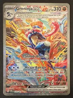 Greninja ex - 214/167 - SV06: Twilight Masquerade (TWM) SIR Pokemon TCG NM MINT - Image 1