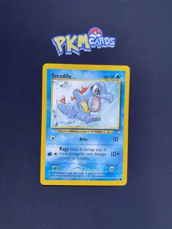 Pokemon TCG Totodile Neo Genesis 80/111 Regular LP. - Image 1