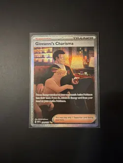 2023 Pokemon 151 MEWen Giovanni's Charisma 207/165 - Secret Art Rare SAR - Image 1