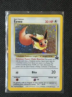 Pokemon TCG Black Star Promo WOTC 2002 Eevee 11 (LP) - Image 1