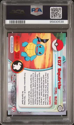 PSA 10 - 2000 Topps Chrome Pokemon TV SQUIRTLE #7 (0538) - Image 2