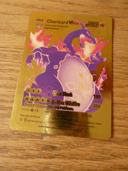 Pokemon Gold Foil Charizard VMax HP330 GMAX Wildfire sv107/sv122 - Image 1