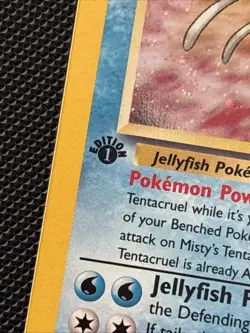 2000 Pokemon Gym Heroes 1st Ed WotC 10/132 Misty’s Tentacruel Holo SWIRL - Image 2