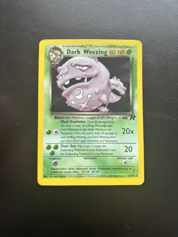 Dark Weezing 14/82 Team Rocket Holo 2000 Vintage Pokemon LP - Image 1
