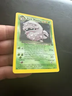 Dark Weezing 14/82 Team Rocket Holo 2000 Vintage Pokemon LP - Image 3