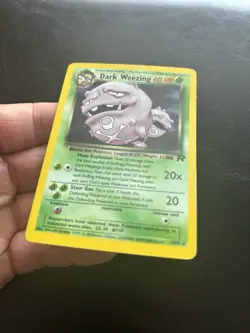 Dark Weezing 14/82 Team Rocket Holo 2000 Vintage Pokemon LP - Image 4