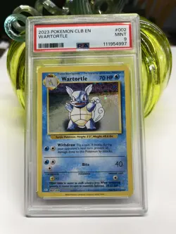 Pokemon Classic Collection Wartortle Holo CLB 002/034 PSA 9 - Image 1