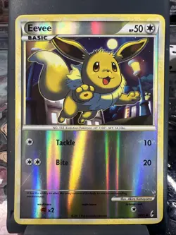 Eevee 56/95 Call of Legends Pokemon TCG Card Reverse Holo LP - Image 1