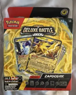 Pokemon Trading Cards - Deluxe Battle Deck - ZAPDOS EX (60-Card Deck, Deck Box+) - Image 1