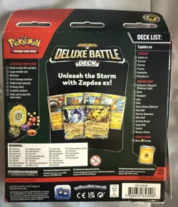 Pokemon Trading Cards - Deluxe Battle Deck - ZAPDOS EX (60-Card Deck, Deck Box+) - Image 2