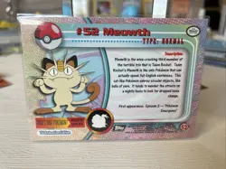 Pokemon 52 Meowth Topps Trading Card Pokemon Trading Card TCG 1999 - Image 2