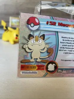 Pokemon 52 Meowth Topps Trading Card Pokemon Trading Card TCG 1999 - Image 4