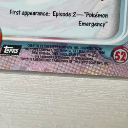 Pokemon 52 Meowth Topps Trading Card Pokemon Trading Card TCG 1999 - Image 5