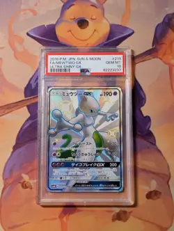 PSA 10 Mewtwo GX Shiny Full Art SSR 219/150 SM8b Ultra Shiny GX Japanese Card 2 - Image 1